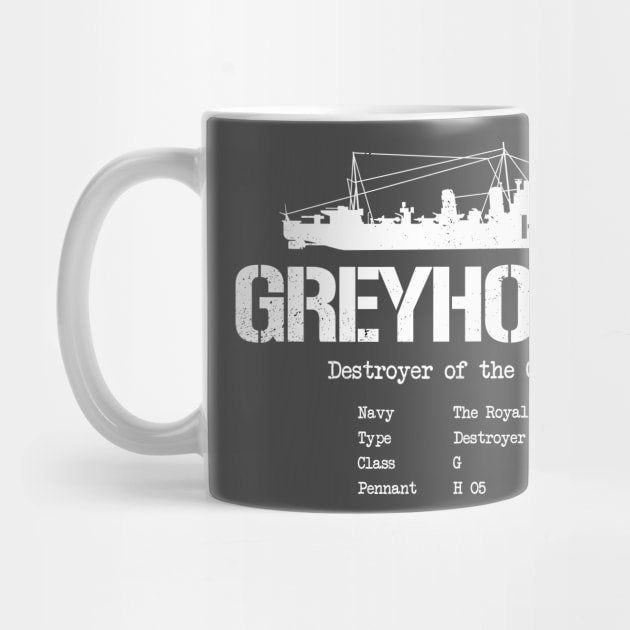HMS Greyhound, Royal Navy by Scud"